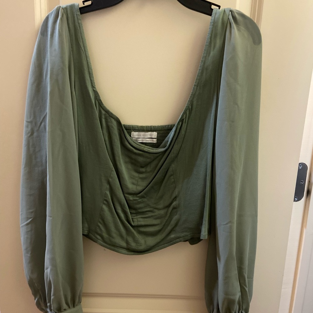 Square neck blouse